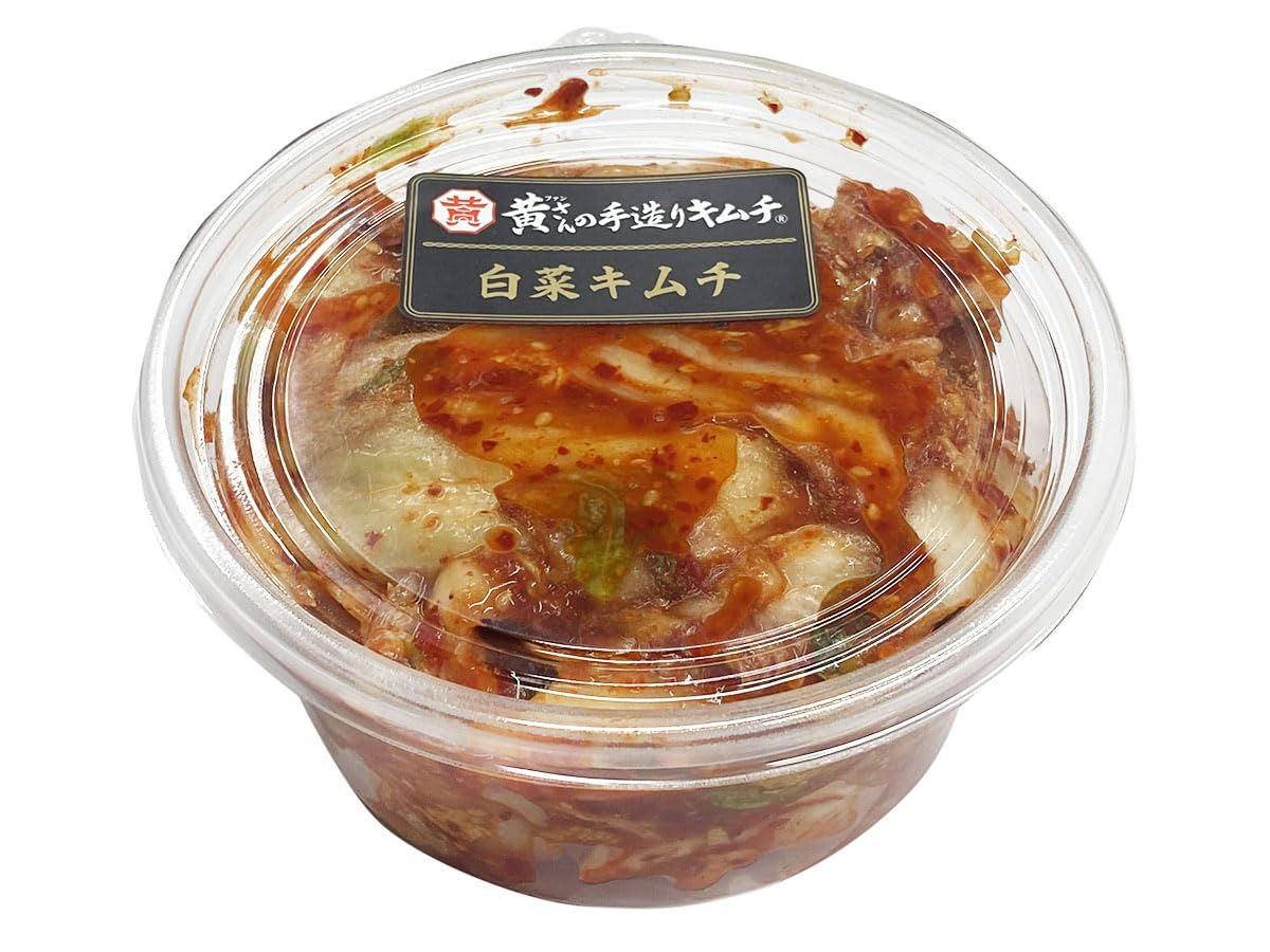 白菜キムチ　甘くなく酸っぱくない白菜キムチです！ Amazon.co.jp: 黄さんの手造りキムチ 白菜キムチ 刻み 360g （パック
